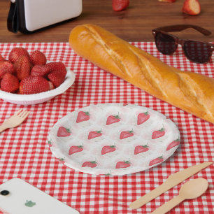 Aardbei Papieren Bordje