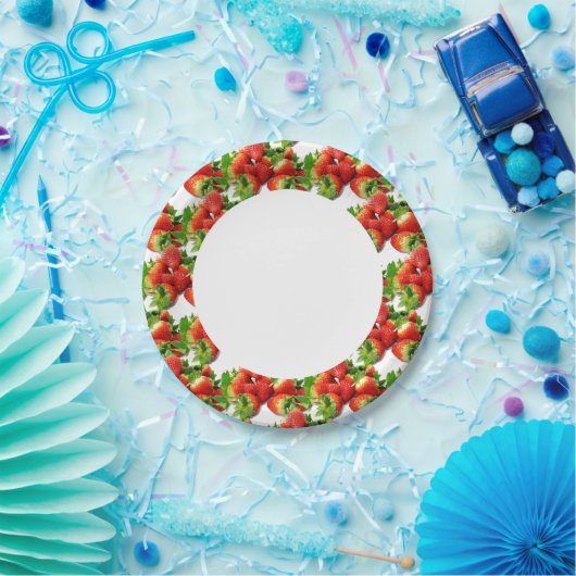 Aardbei Papieren Bordje (Feest)