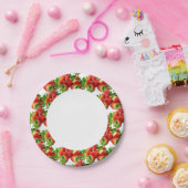 Aardbei Papieren Bordje (Feest)