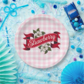 Aardbei Papieren Bordje (Feest)