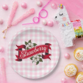 Aardbei Papieren Bordje (Feest)