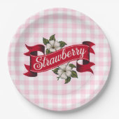 Aardbei Papieren Bordje (Voorkant)