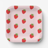 Aardbei Papieren Bordje (Voorkant)