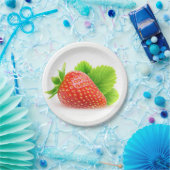 Aardbei Papieren Bordje (Feest)