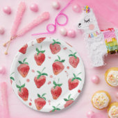 Aardbei Papieren Bordje (Feest)