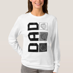 Aardbei papvruchten Lover New Dad Vaderdag Ve T-shirt