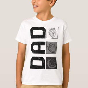 Aardbei papvruchten Lover New Dad Vaderdag Ve T-shirt