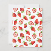 Aardbei Patronen Kinderen Notitiekaartje (Achterkant)