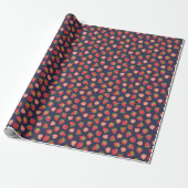 Aardbei patroon cadeaupapier (Uitgerold)