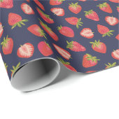 Aardbei patroon cadeaupapier (Rol Hoek)