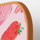 Aardbei Pickleball Paddle Coquette Aardbei (Links Detail)