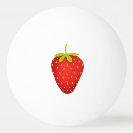 Aardbei Pingpongbal (Voorkant)