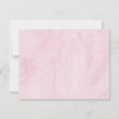 Aardbei Pink Floral Birthday Bedankkaart (Achterkant)