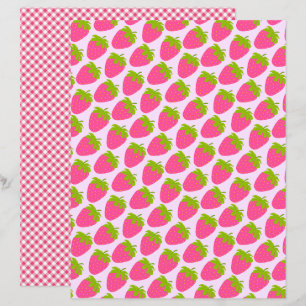 Aardbei Pink Gingham