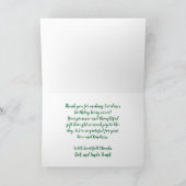 Aardbei Plaid "Dank je wel, heel erg bedankt" Bedankkaart (Binnen)