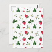 Aardbei planten briefkaart (Voorkant / Achterkant)