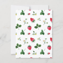 Aardbei planten briefkaart