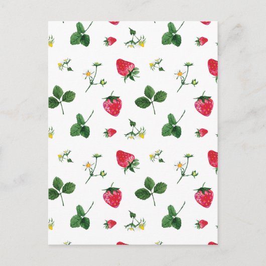 Aardbei planten briefkaart (Voorkant)