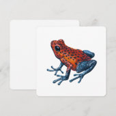 Aardbei Poison dart frog Feestdagenkaart (Voorkant / Achterkant)