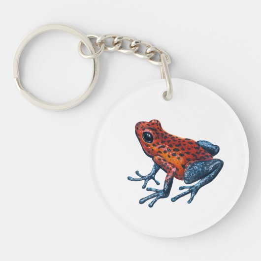 Aardbei Poison dart frog Sleutelhanger (Voorkant)