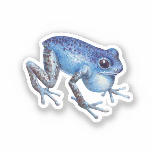 Aardbei Poison dart frog Sticker (Voorkant)