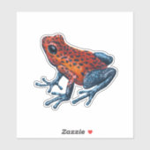 Aardbei Poison dart frog Sticker (Vel)