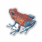 Aardbei Poison dart frog Sticker (Voorkant)