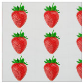 Aardbei Polyester Poplin Stof (Swatch)