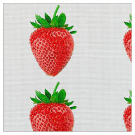 Aardbei Polyester Poplin Stof