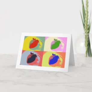 Aardbei Pop Art Wenskaarten Kaart