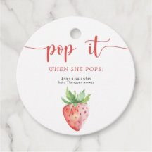 Aardbei Pop het Als ze barst