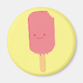 Aardbei Popsicle Cartoon Tekening Magneet (Voorkant)