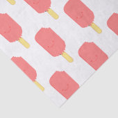 Aardbei Popsicle Leuke Cartoon Tekening Tissuepapier (Detail)