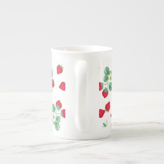 Aardbei Porselein Kop (Achterkant)