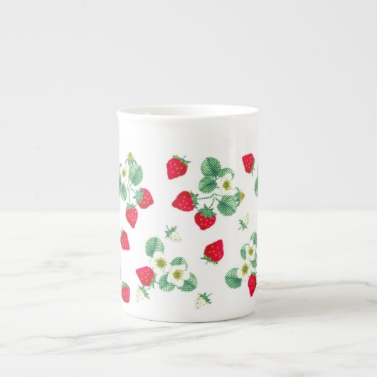 Aardbei Porselein Kop (Voorkant)