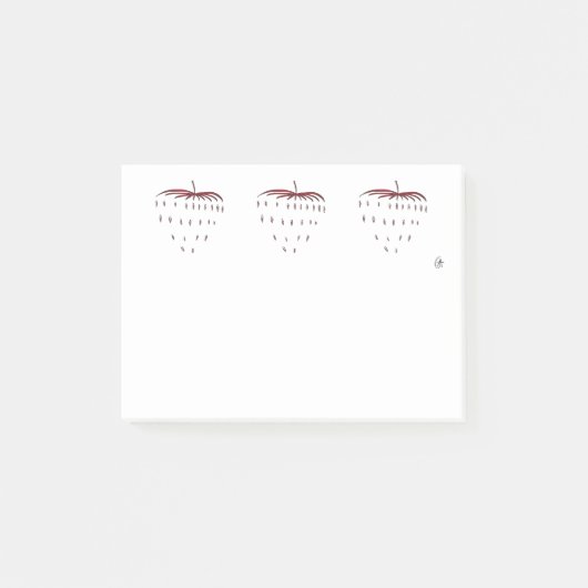 Aardbei Post-it® Notes (Voorkant)