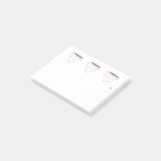 Aardbei Post-it® Notes (Schuin)