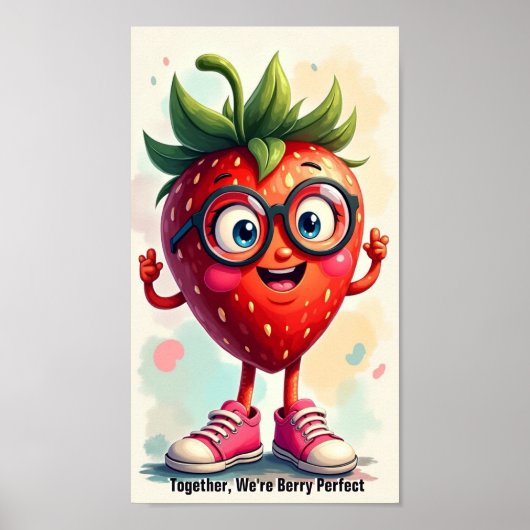 Aardbei Poster (Voorkant)