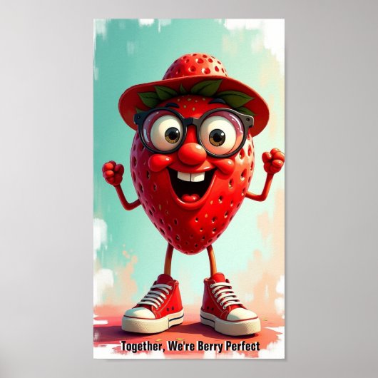 Aardbei Poster (Voorkant)