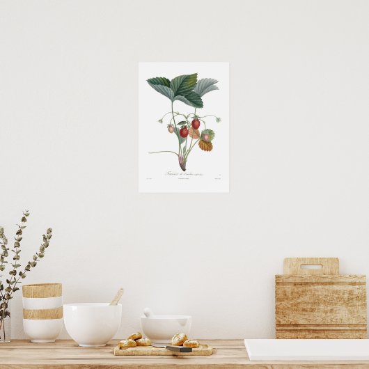 Aardbei Poster (Keuken)
