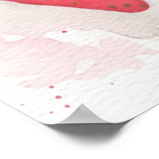 Aardbei Poster (Hoek)