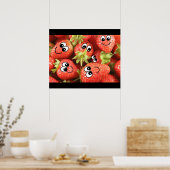 Aardbei Poster (Keuken)