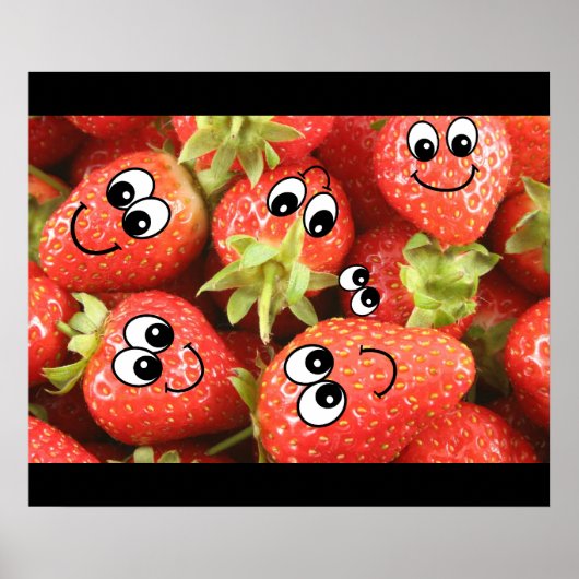 Aardbei Poster (Voorkant)