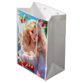 Aardbei prinses medium cadeauzakje (Voorkant Gekanteld)