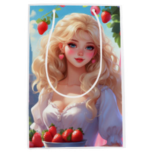 Aardbei prinses  medium cadeauzakje