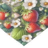 Aardbei Print Lente / Zomer Korte Tafelloper (Hoek)