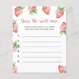 Aardbei - Raad het zoete puinspel