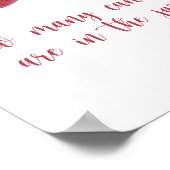 Aardbei - raad hoeveel snoepjes Poster (Hoek)