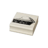 Aardbei rabarber taart a la mode dessert bakkerij rubberstempel (Stempel)