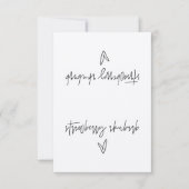 Aardbei rabarber voedsel label tent Kaart (Voorkant)